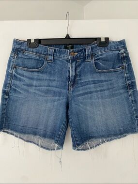 J. Crew Blue Washed Denim Cutoff Shorts